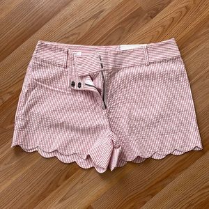 Pink Seersucker Loft Shorts